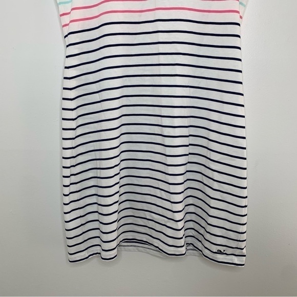 Vineyard Vines colorful stripe zipper back sleeveless mini dress - Picture 2 of 10